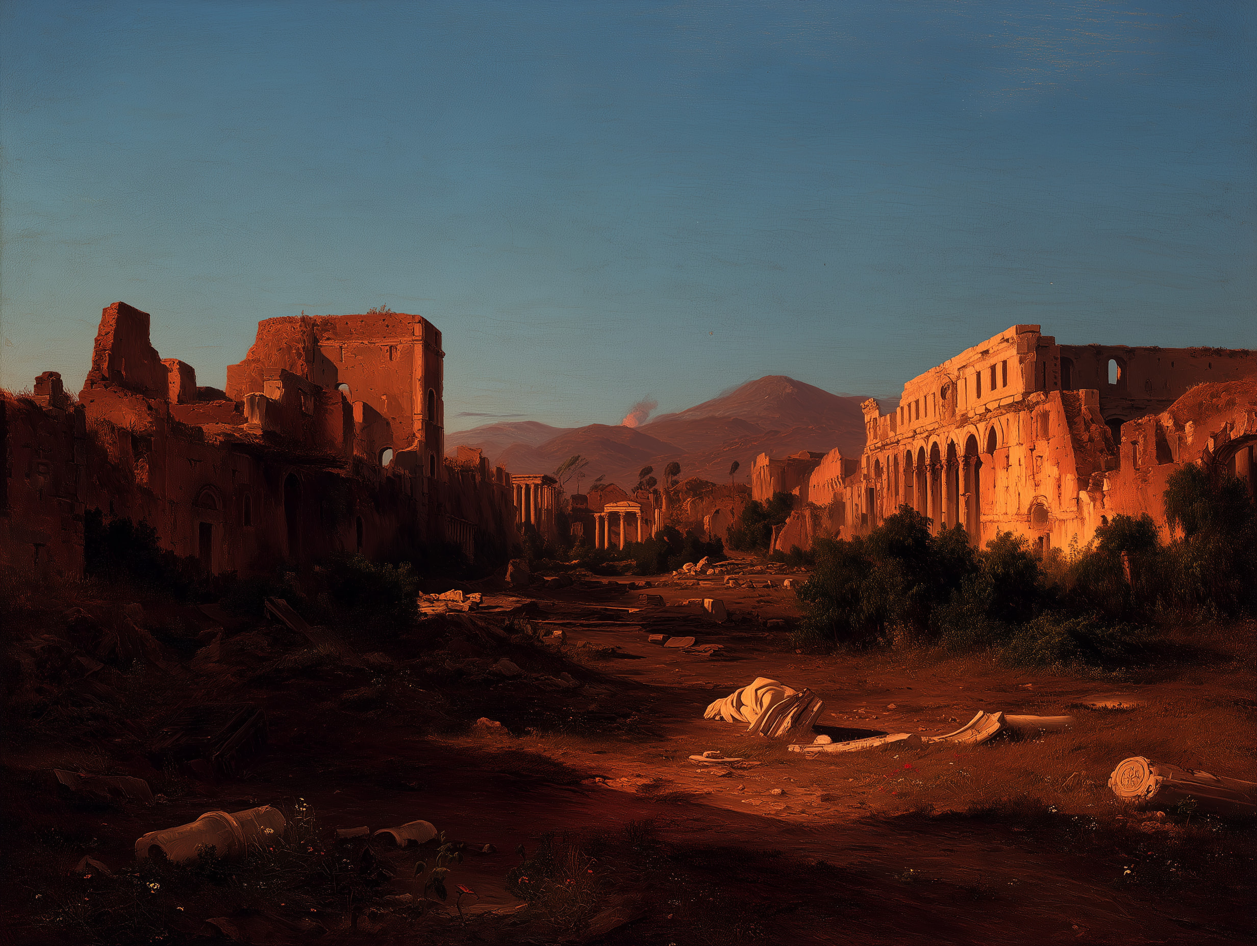 Aftermath landscape painting