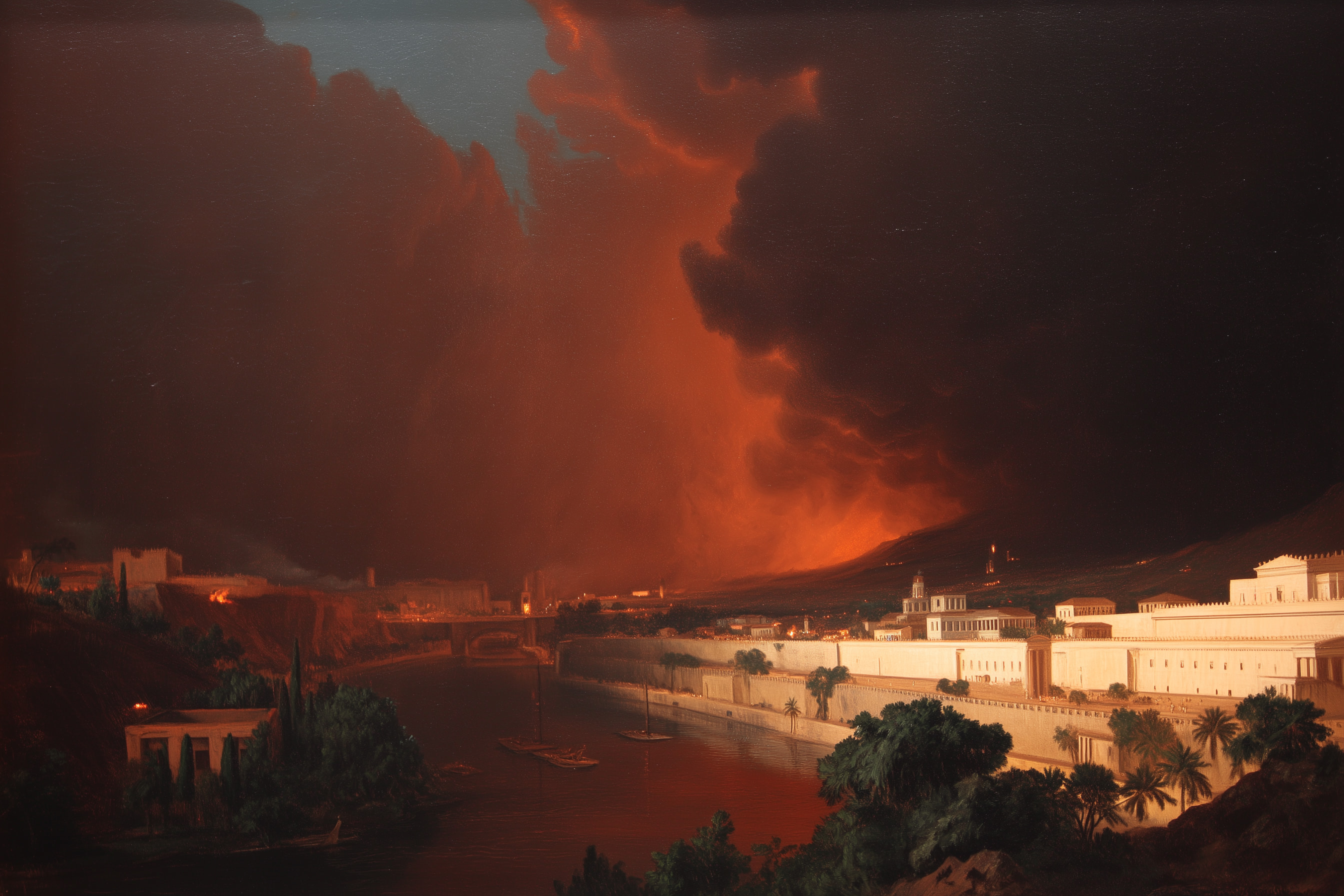 Cataclysm landscape painting