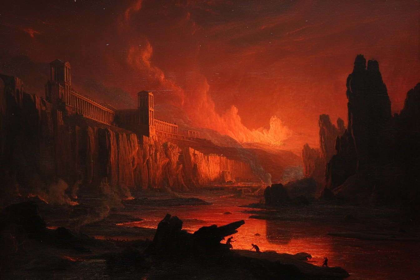 Cataclysm landscape painting