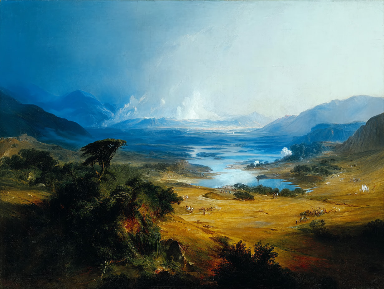 Heaven landscape painting